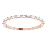 14K Rose 1/3 CTW Natural Diamond Eternity Band Size 7