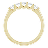 14K Yellow 1/2 CTW Natural Diamond Anniversary Band