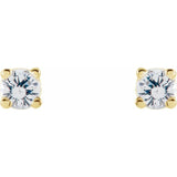 14K Yellow 1 CTW Natural Diamond Stud Earrings
