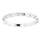 Platinum 5/8 CTW Natural Diamond Eternity Band Size 5