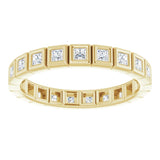 14K Yellow 1/2 CTW Natural Diamond Eternity Band Size 5