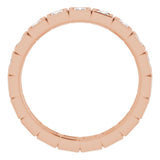 Bezel-Set Eternity Band