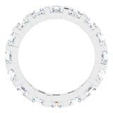 14K White 2 1/2 CTW Natural Diamond Eternity Band Size 6