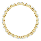 14K Yellow 1/2 CTW Natural Diamond Eternity Band Size 6