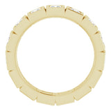 14K Yellow 1 3/8 CTW Natural Diamond Eternity Band Size 6
