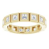 14K Yellow 1 3/8 CTW Natural Diamond Eternity Band Size 6