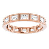 14K Rose 1 1/6 CTW Diamond Eternity Band