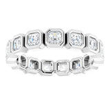 Platinum 1 3/8 CTW Natural Diamond Eternity Band Size 6