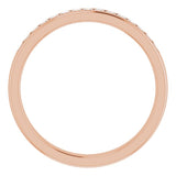 14K Rose 1/2 CTW Natural Diamond Band