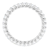 Platinum 5/8 CTW Natural Diamond Eternity Band