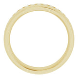 14K Yellow 3/8 CTW Natural Diamond Band