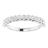 14K White 3/4 CTW Natural Diamond Anniversary Band