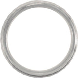 Titanium & 18K Yellow Gold-Plated Inlay 7 mm Beveled-Edge Band Size 9.5