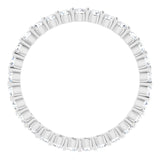 18K White 1/2 CTW Natural Diamond Eternity Band Size 6