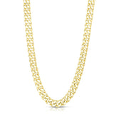 14K Gold 11.1Mm Semi-Solid Classic Miami Cuban