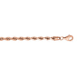 14K Gold 4mm Diamond Cut Royal Rope Chain 