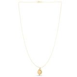 14K Gold Roman Coin Inspired Necklace
