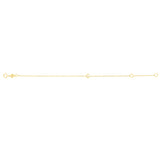 14K Mini Initial C Bracelet