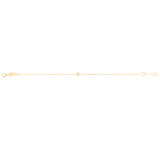 14K Mini Initial Y Bracelet