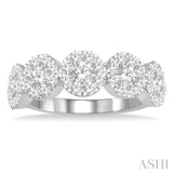 5 Stone Lovebright Essential Diamond Wedding Band