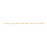 14K Gold Hexagon Link Chain