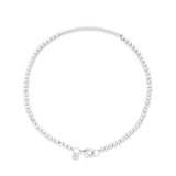 14K Gold Bead Bar Bracelet