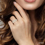Three Row Diamond Fashion Band