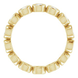 14K Yellow 1 CTW Lab-Grown Diamond  Eternity Band Size 7