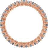 14K Rose 9/10 CTW Lab-Grown Diamond  Eternity Band