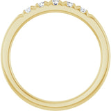 14K Yellow 1/3 CTW Lab-Grown Diamond French-Set Anniversary Band