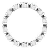 Platinum 9/10 CTW Natural Diamond Eternity Band Size 6.5