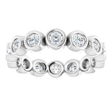 Platinum 9/10 CTW Natural Diamond Eternity Band Size 6.5