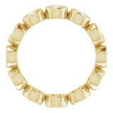 14K Yellow 1 1/6 CTW Natural Diamond Eternity Band Size 6.5