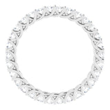14K White 3/4 CTW Natural Diamond Eternity Band