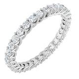 Platinum 1 3/8 CTW Natural Diamond Eternity Band