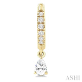 .40CTRDDM PETITE HUGGIE ER YG 14K-G*