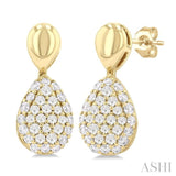 .33CTRDDM PR SHAPE MINI PAVE ER YG10K-S*