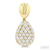 .33CTRDDM PR SHAPE MINI PAVE ER YG10K-S*