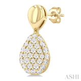 .33CTRDDM PR SHAPE MINI PAVE ER YG10K-S*
