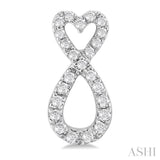 .25CTRDDM HEART INFINITY ER WG 10K-G*