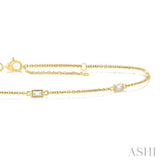 .25CTBGDM BG STATION BRACELET YG 14K-G