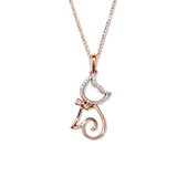 Rose Gold Animal "Cat" Necklace (IN STOCK NOW)