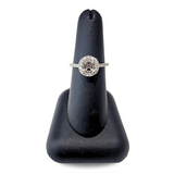 14kt WG Round Halo Semi-mount