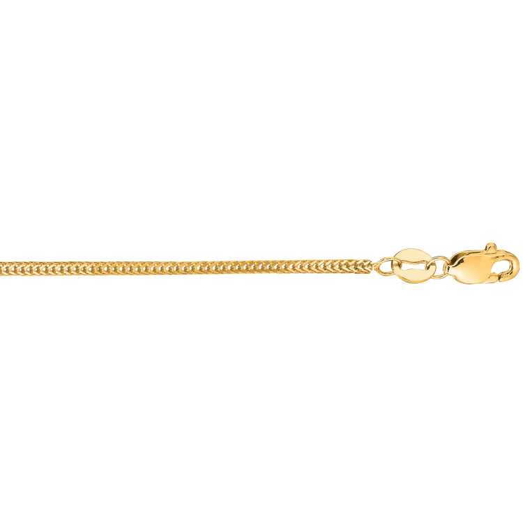 14K Gold 1Mm Foxtail Chain