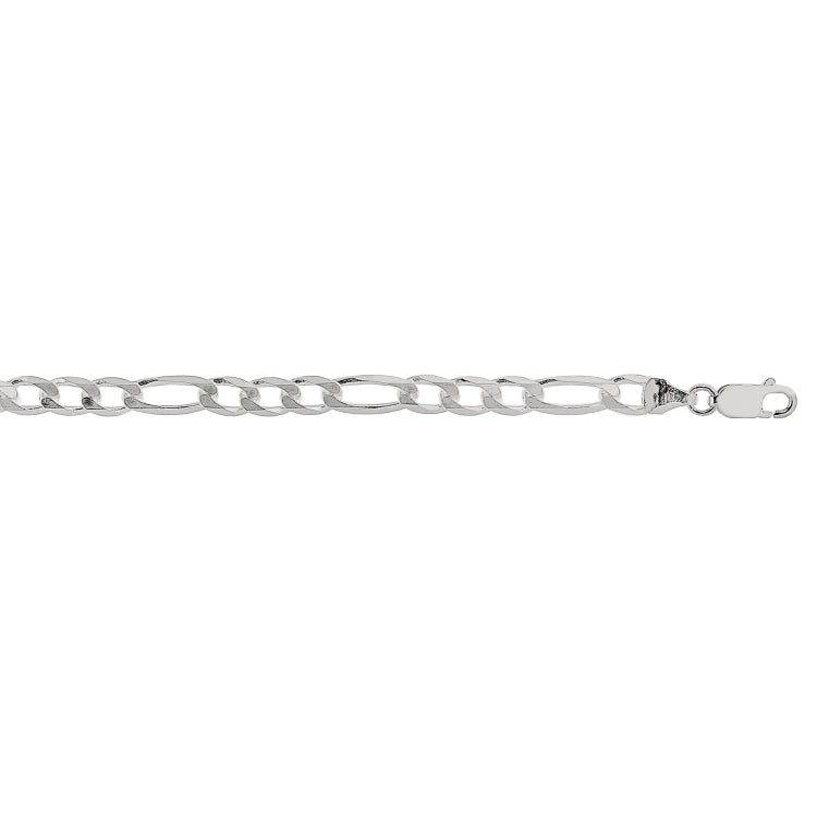 Silver 5.5Mm Figaro Chain