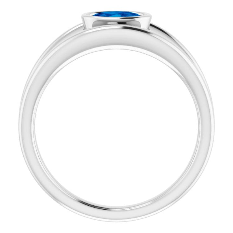 Bezel-Set Solitaire Ring