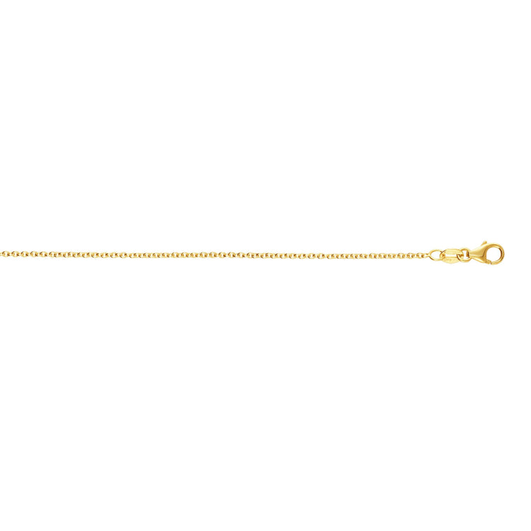 14K Gold 1.5Mm Round Cable Chain