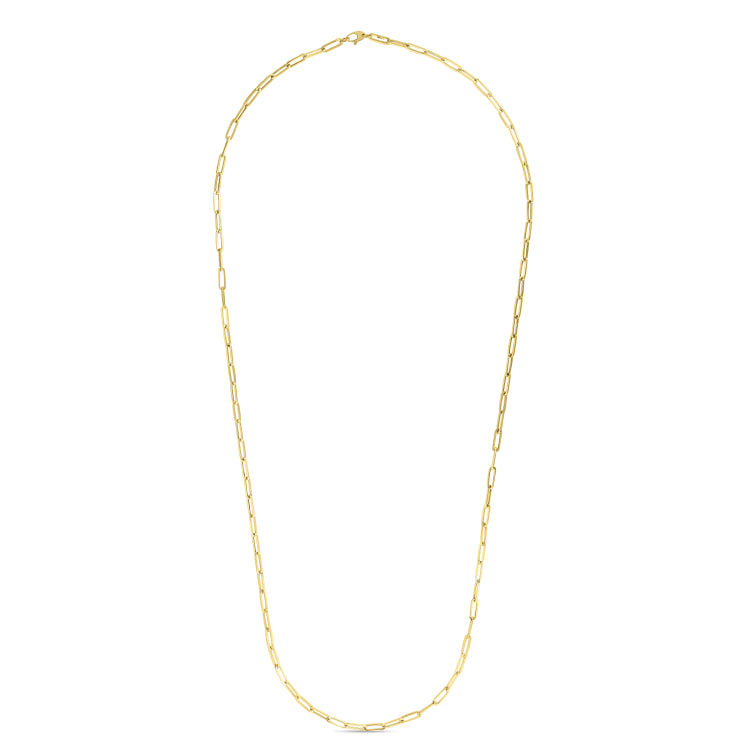 14K Gold 4.2Mm Paperclip Chain